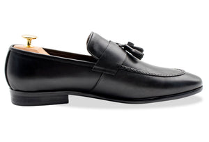 Aguilares Blake Stitch Black Loafer