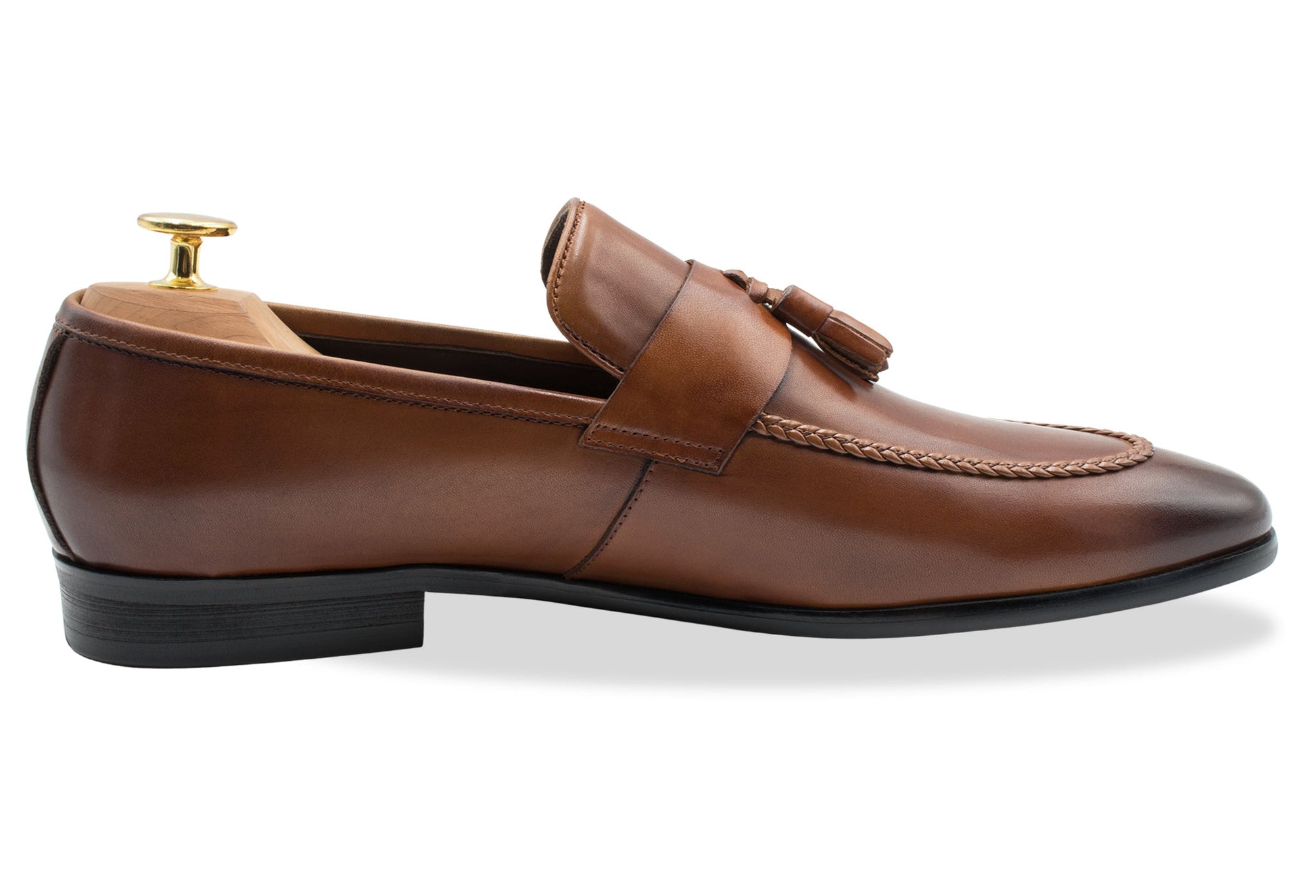 Aguilares Blake Stitch Chestnut Loafer