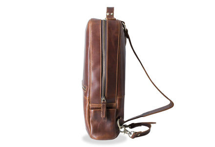 Avalor Chestnut Vintage Leather Backpack