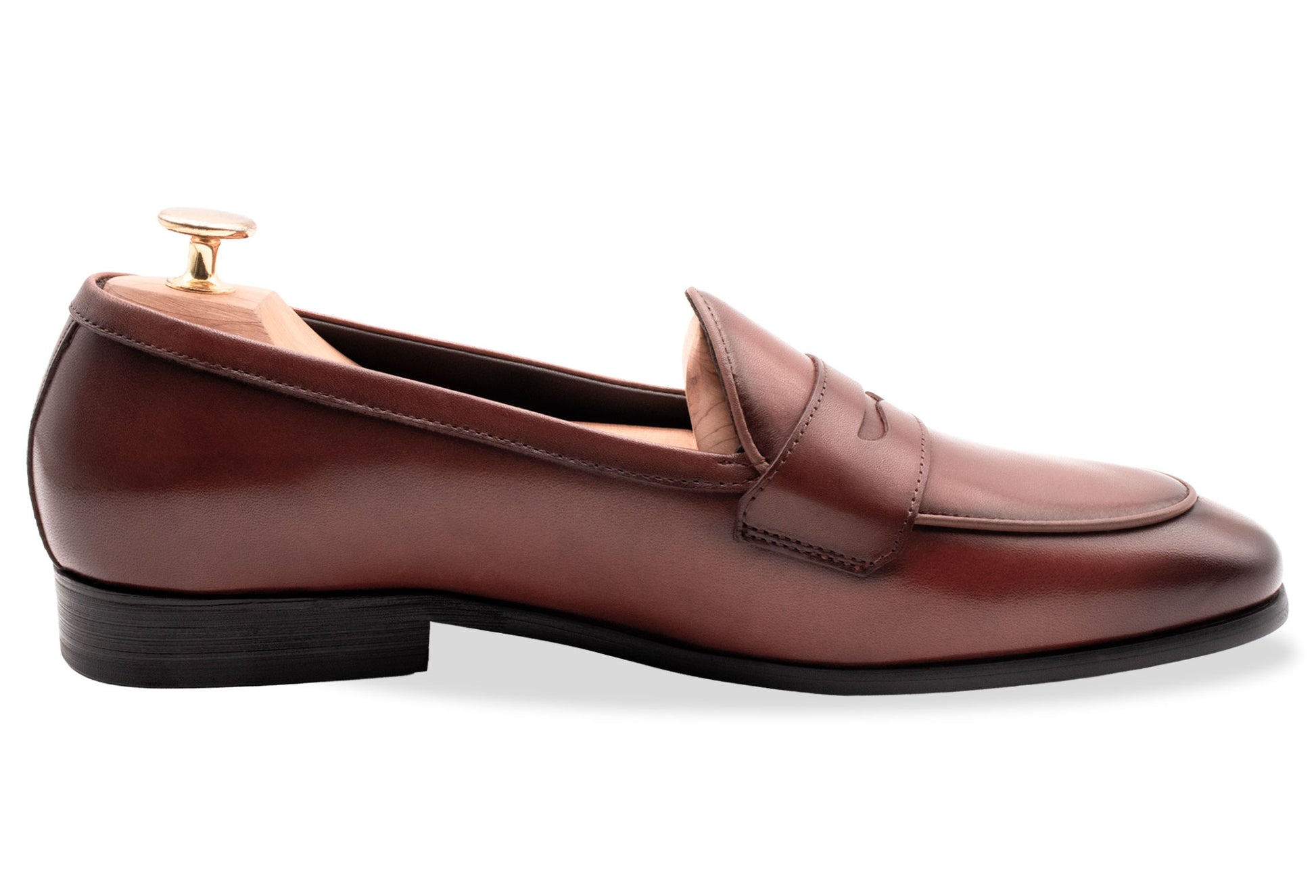 Emperado Auburn Blake Stitch Belgian Loafer