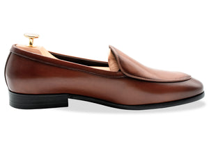Monteros Chestnut Blake Stitch Venetian Loafer