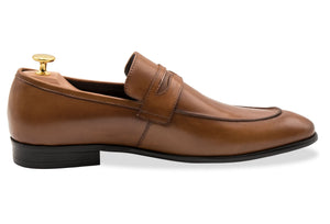 Sample Sale - Olavarria Cognac Penny Loafer - Size 42