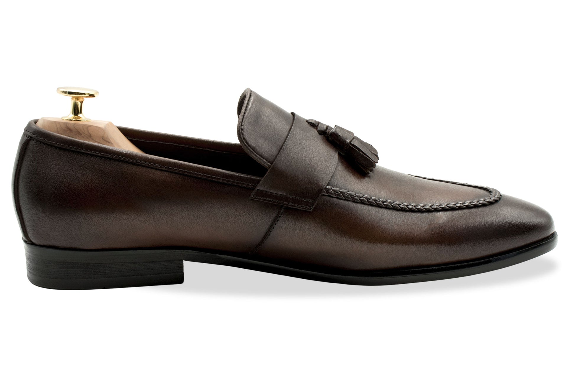 Aguilares Blake Stitch Walnut Loafer