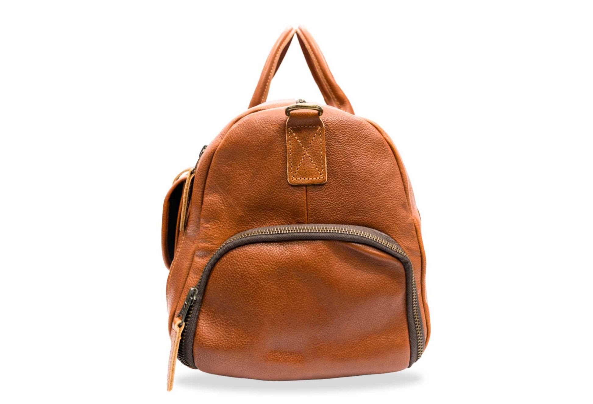 Barichara Chestnut Leather Duffle