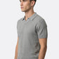 The Organic Knitted Polo - Grey