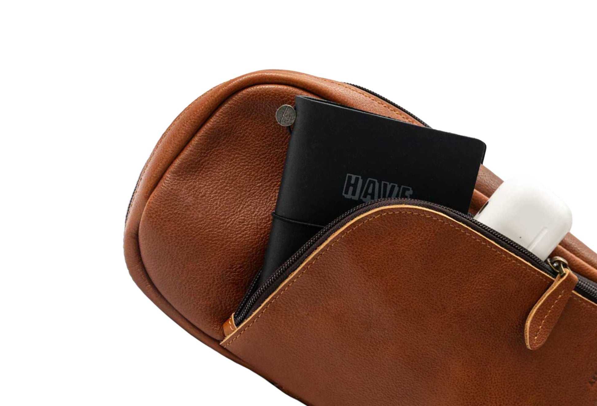 Cartago Chestnut Crossbody Leather Bag
