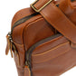 Avenida Chestnut Leather Messenger Bag