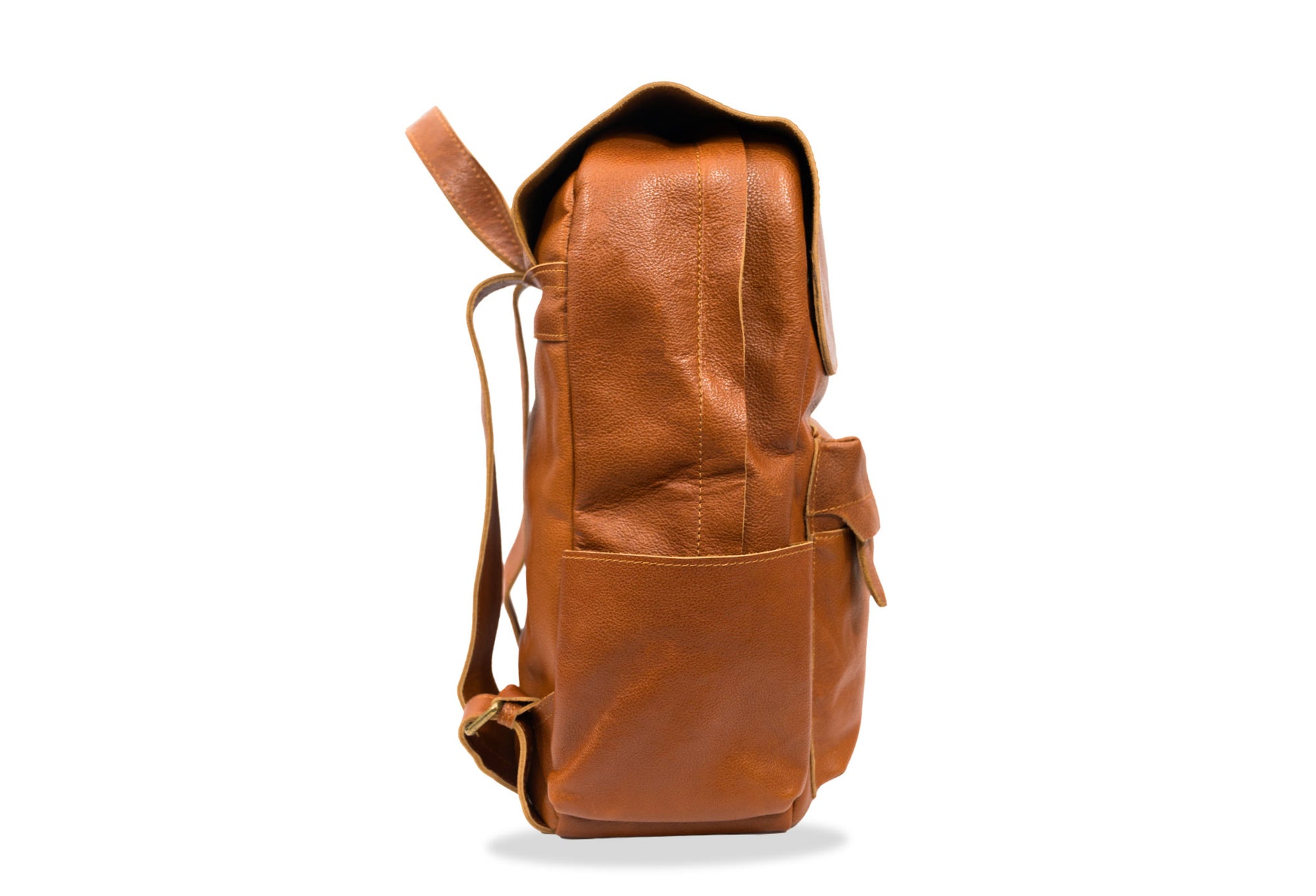 Neiva Chestnut Leather Backpack