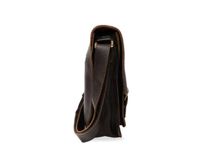 Huila Walnut Leather Satchel Bag