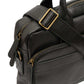 Avenida Black Leather Messenger Bag