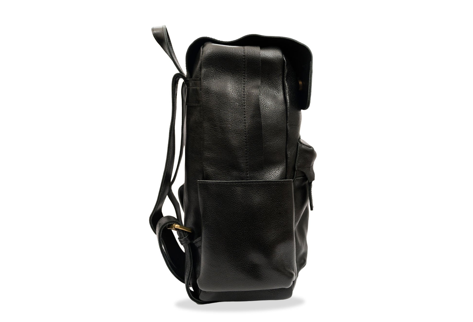 Neiva Black Leather Backpack