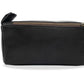 Esterla Black Leather Toiletry Bag