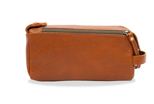 Esterla Chestnut Leather Toiletry Bag