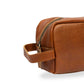 Raquira Chestnut Leather Toiletry Bag