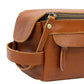 Esterla Chestnut Leather Toiletry Bag