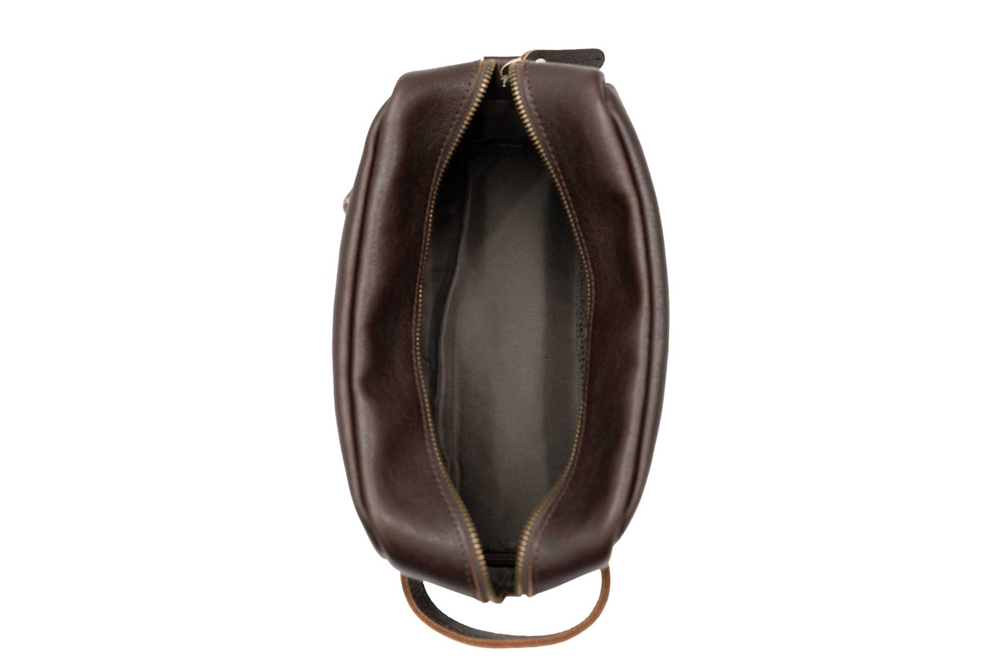 Raquira Walnut Leather Toiletry Bag
