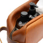 Raquira Chestnut Leather Toiletry Bag