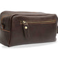 Raquira Walnut Leather Toiletry Bag