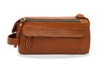 Esterla Chestnut Leather Toiletry Bag