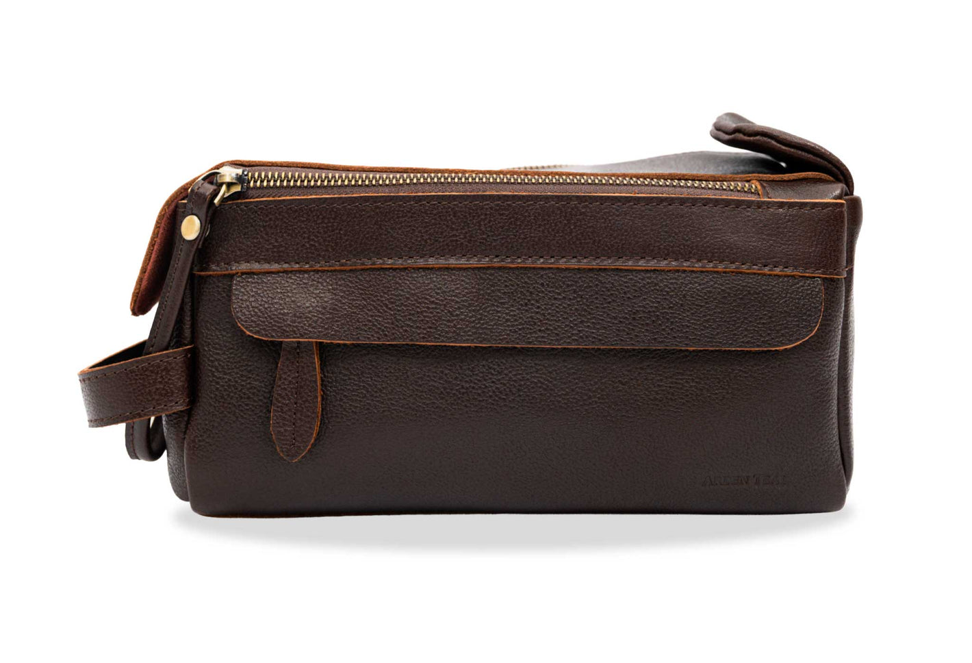 Esterla Walnut Leather Toiletry Bag
