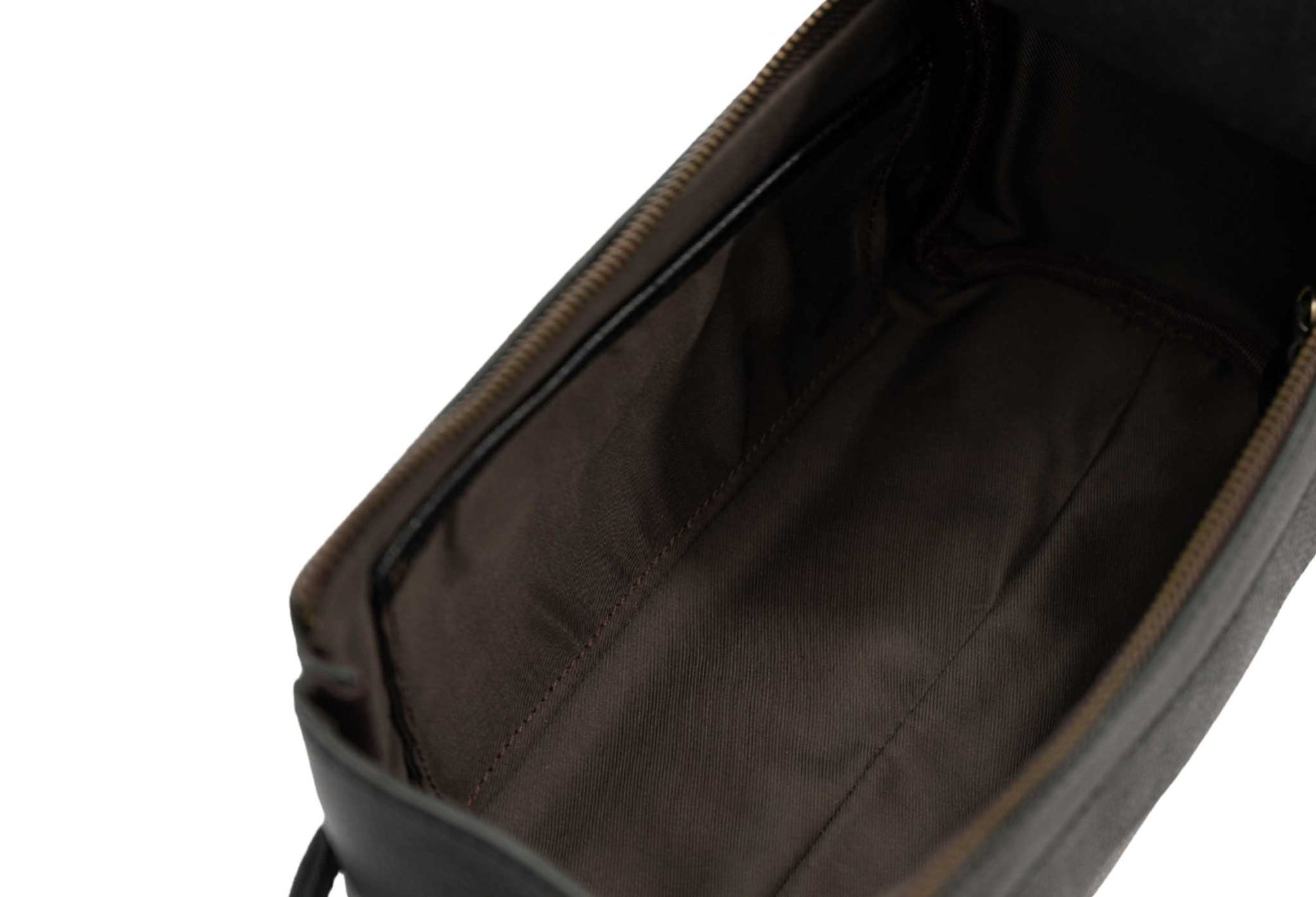 Esterla Black Leather Toiletry Bag