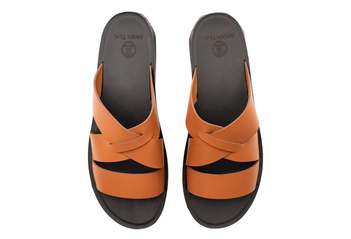Diamante Cognac Sandals