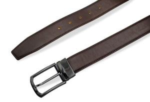 Milagro Belt Coffee - Black Buckle
