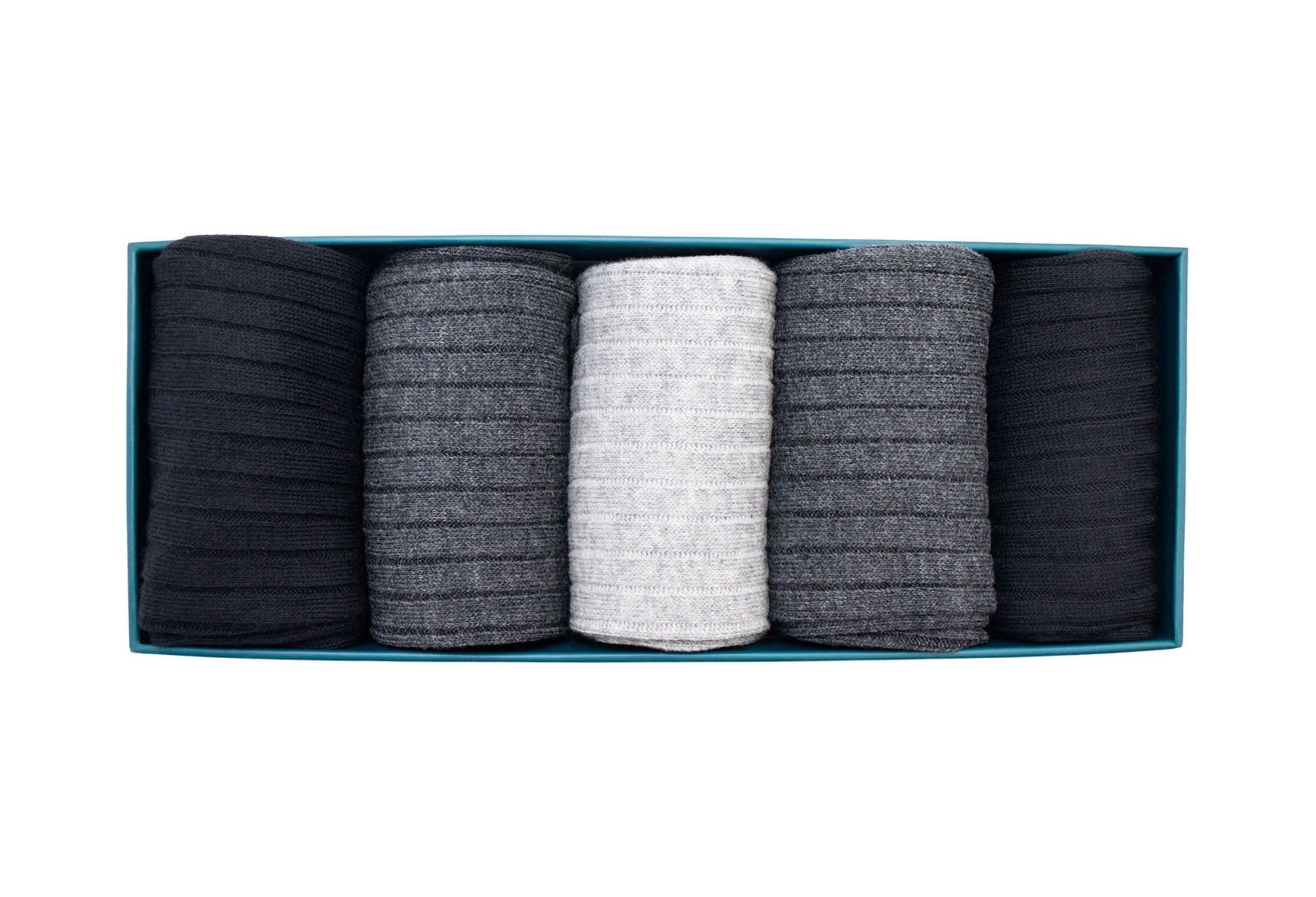 Premium Cotton Anti-Bacterial Socks Box - Grey