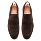 Olavarria Blake Stitch Brown Suede Penny Loafer