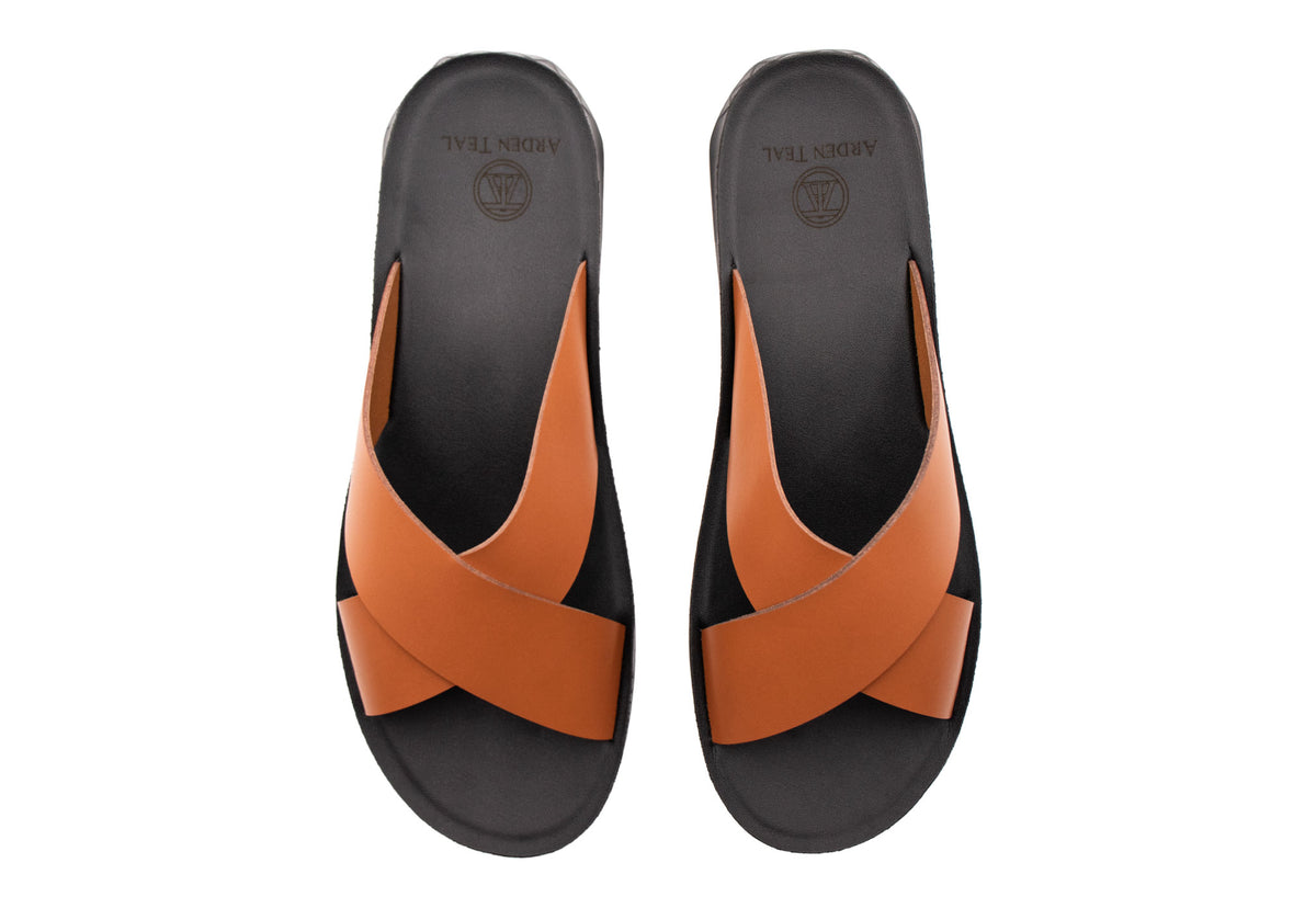 Concordia Cognac Sandals