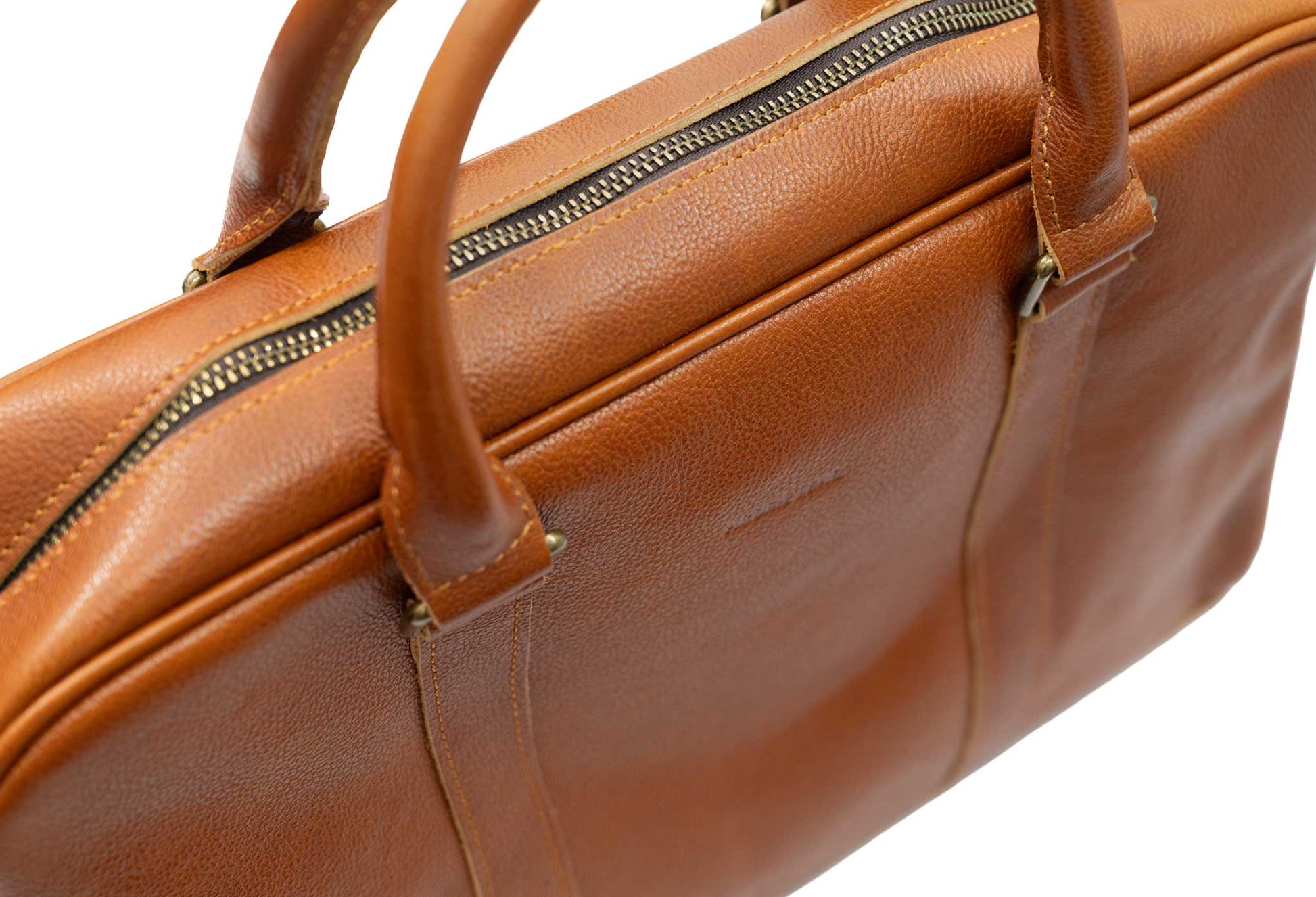 Medellin Chestnut Leather Messenger Bag