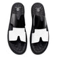 Chajari White Black Sandals