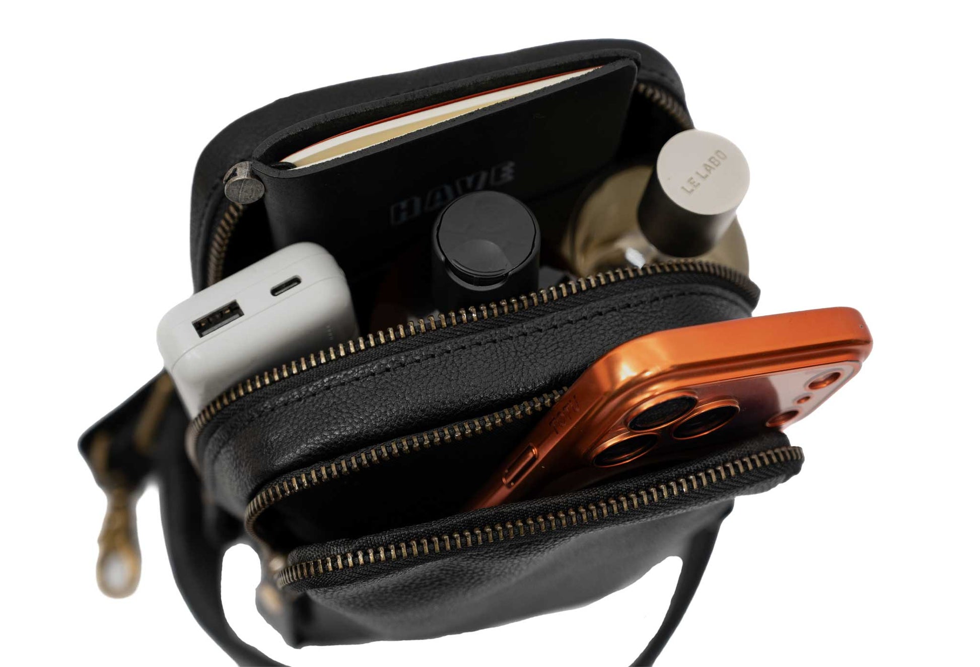Cali Black Crossbody Leather Bag