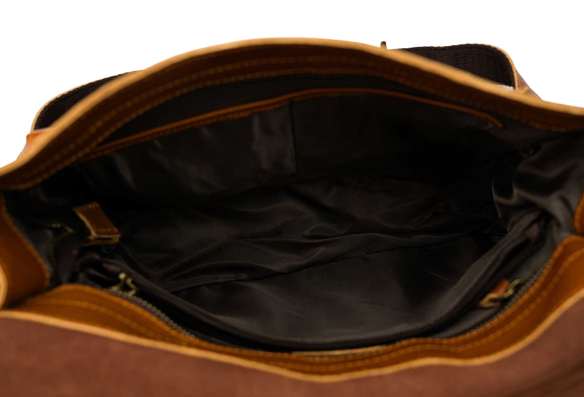 Huila Chestnut Leather Satchel Bag
