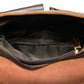 Huila Walnut Leather Satchel Bag