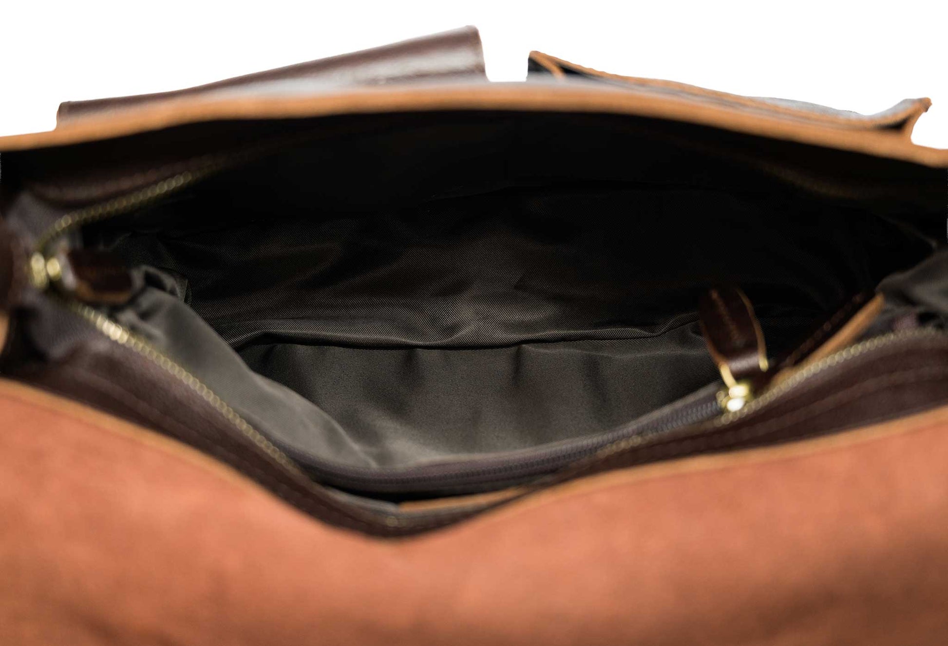 Huila Walnut Leather Satchel Bag