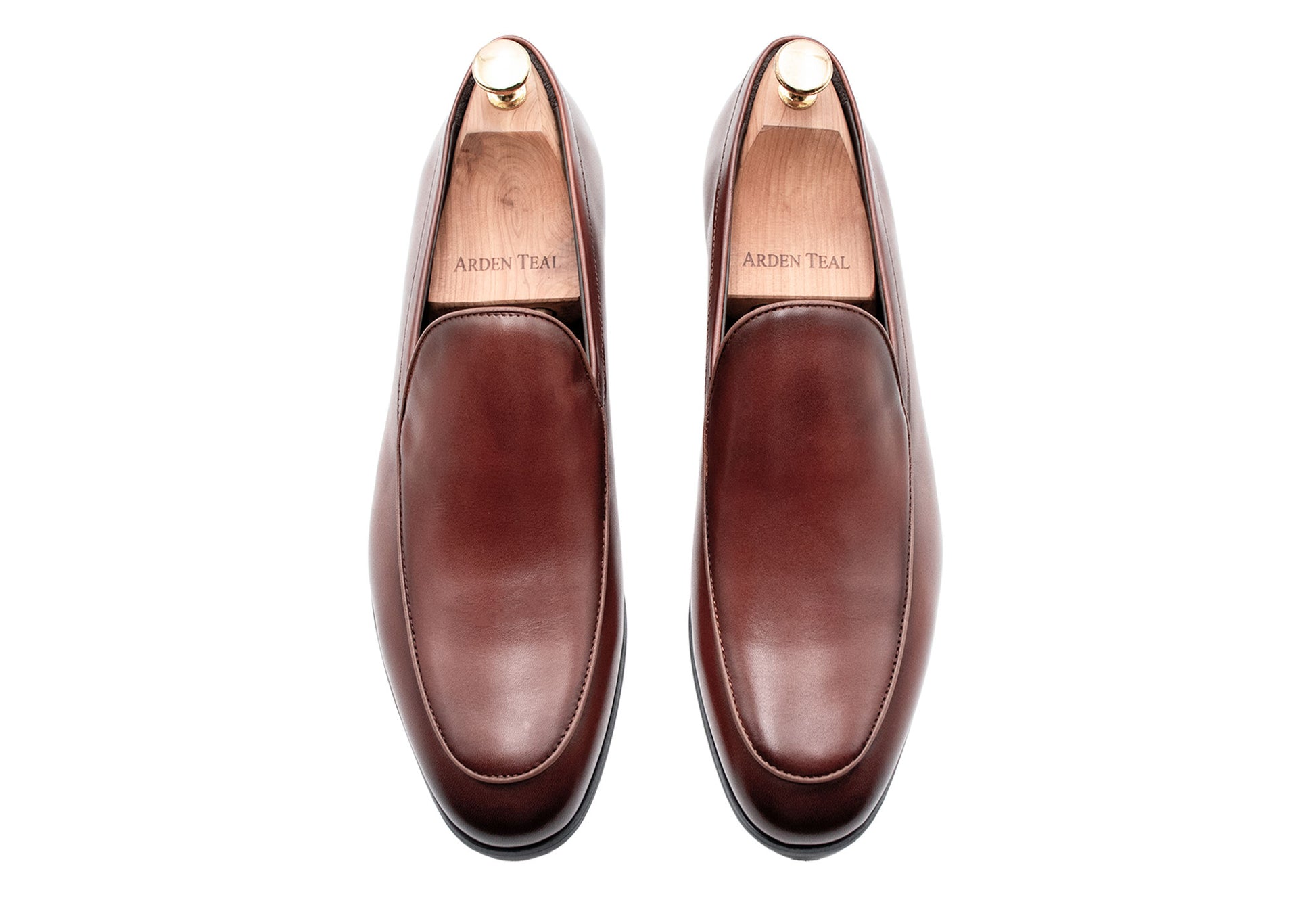 Moreno Auburn Blake Stitch Venetian Loafer