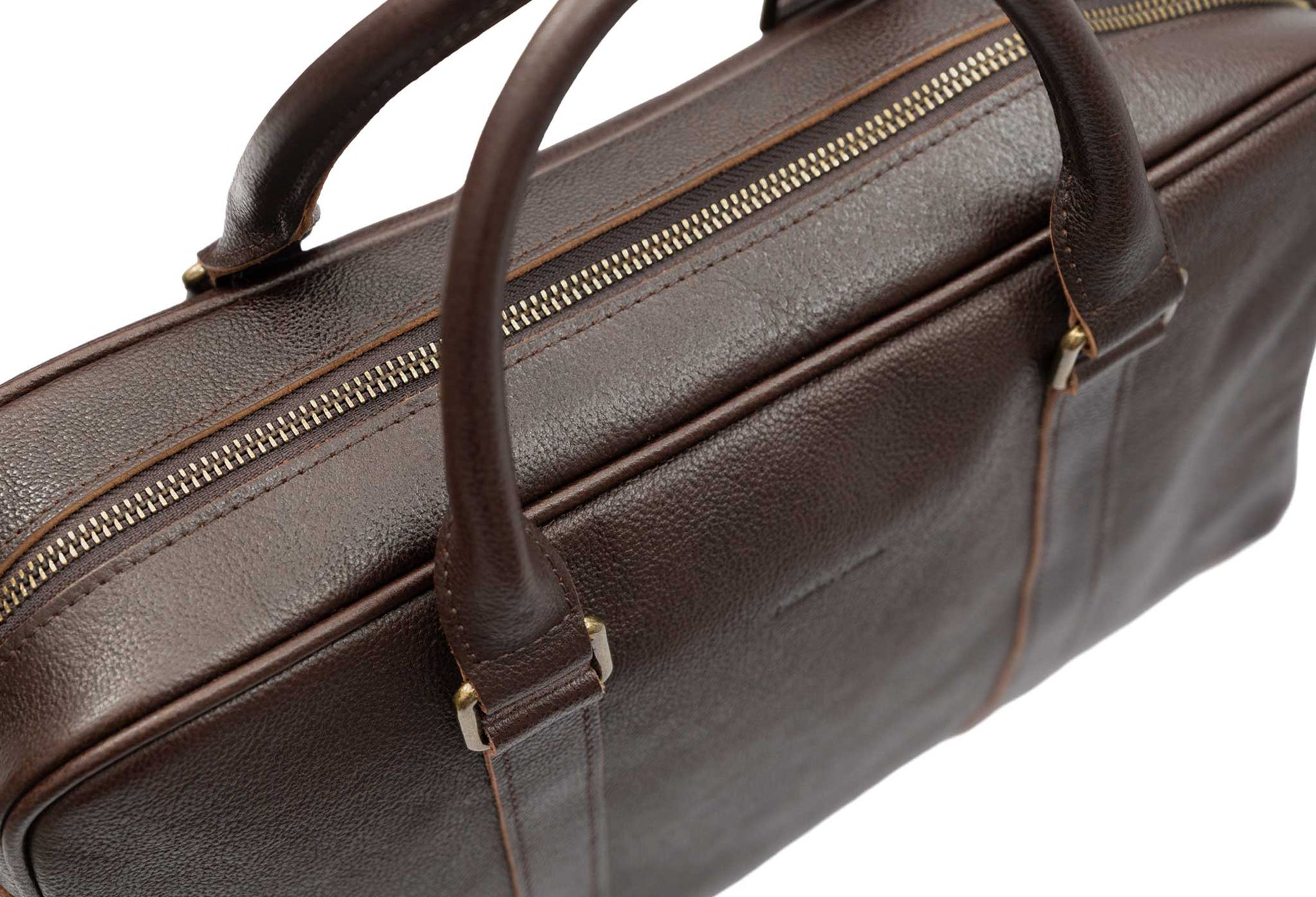 Medellin Walnut Leather Messenger Bag