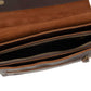 Salento Walnut Leather Crossbody Bag