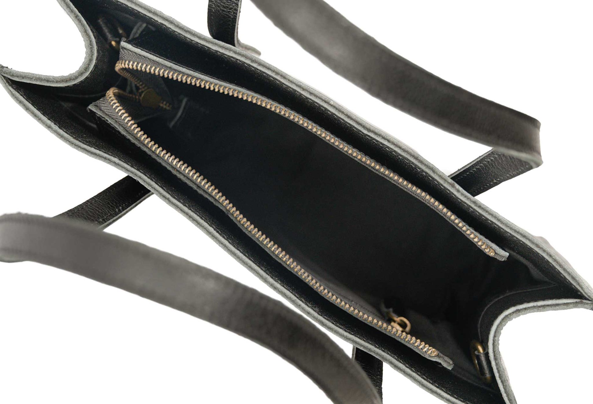  Madryn Black Leather Tote Bag