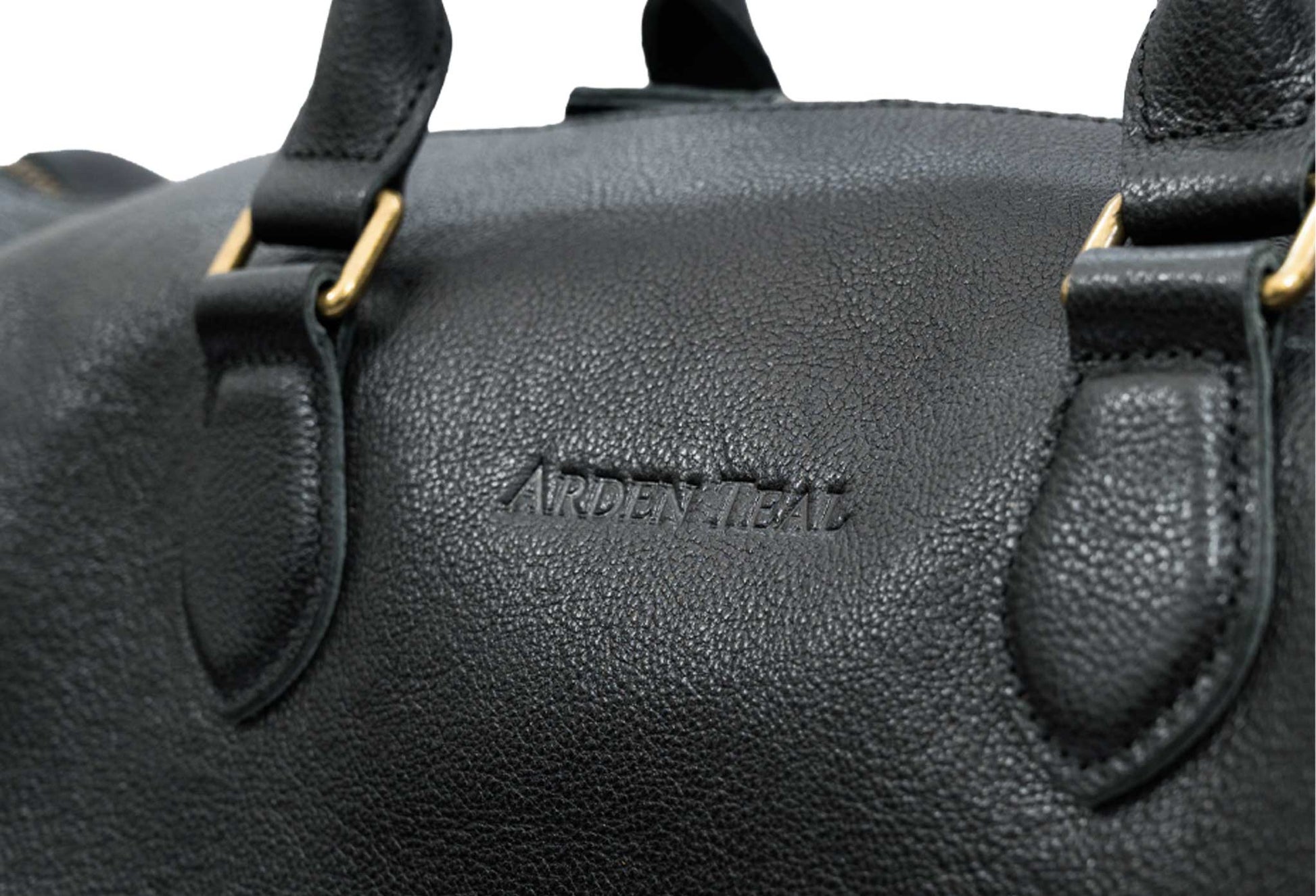 Bolivar Black Leather Duffle