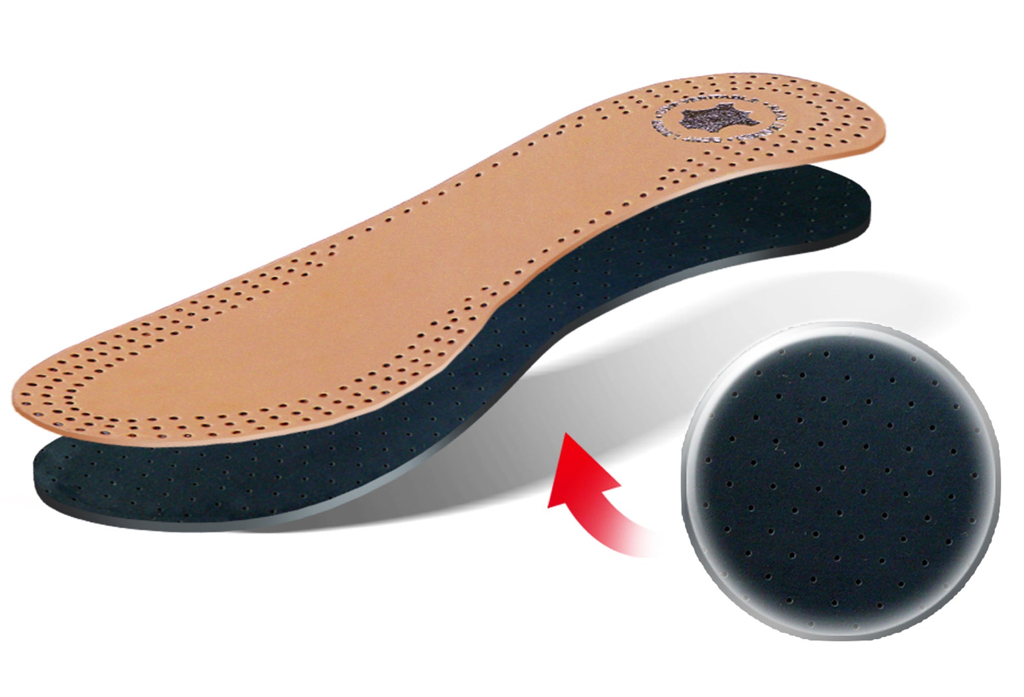 KAPS Extra Leather Premium Shoe Insoles