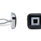 Aragua Chrome Square Cufflink