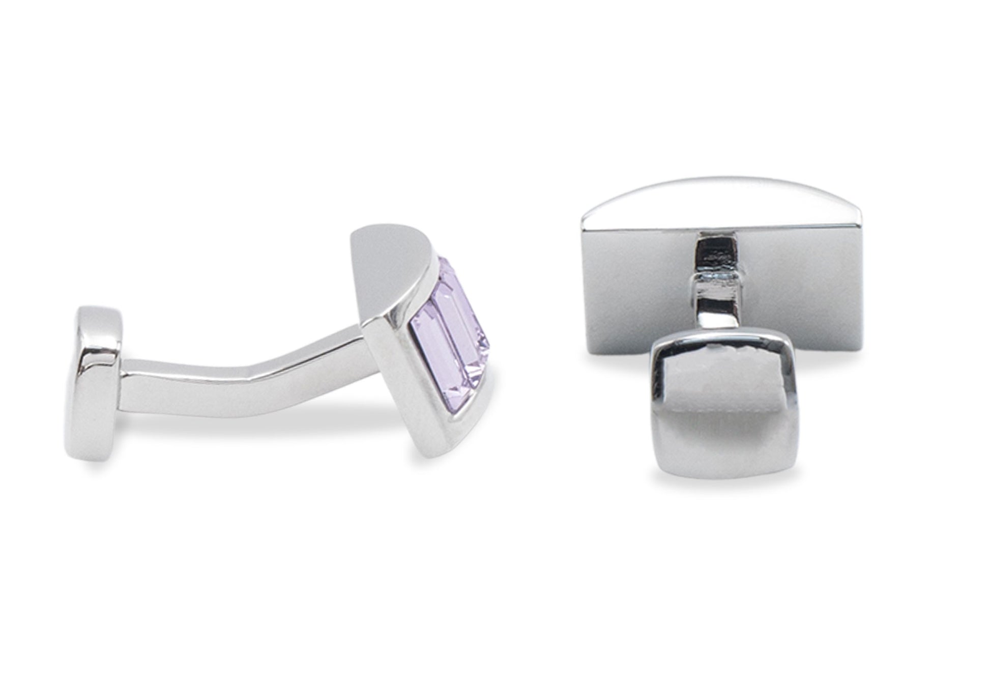 Petare Lavendar Diamonte Cufflink