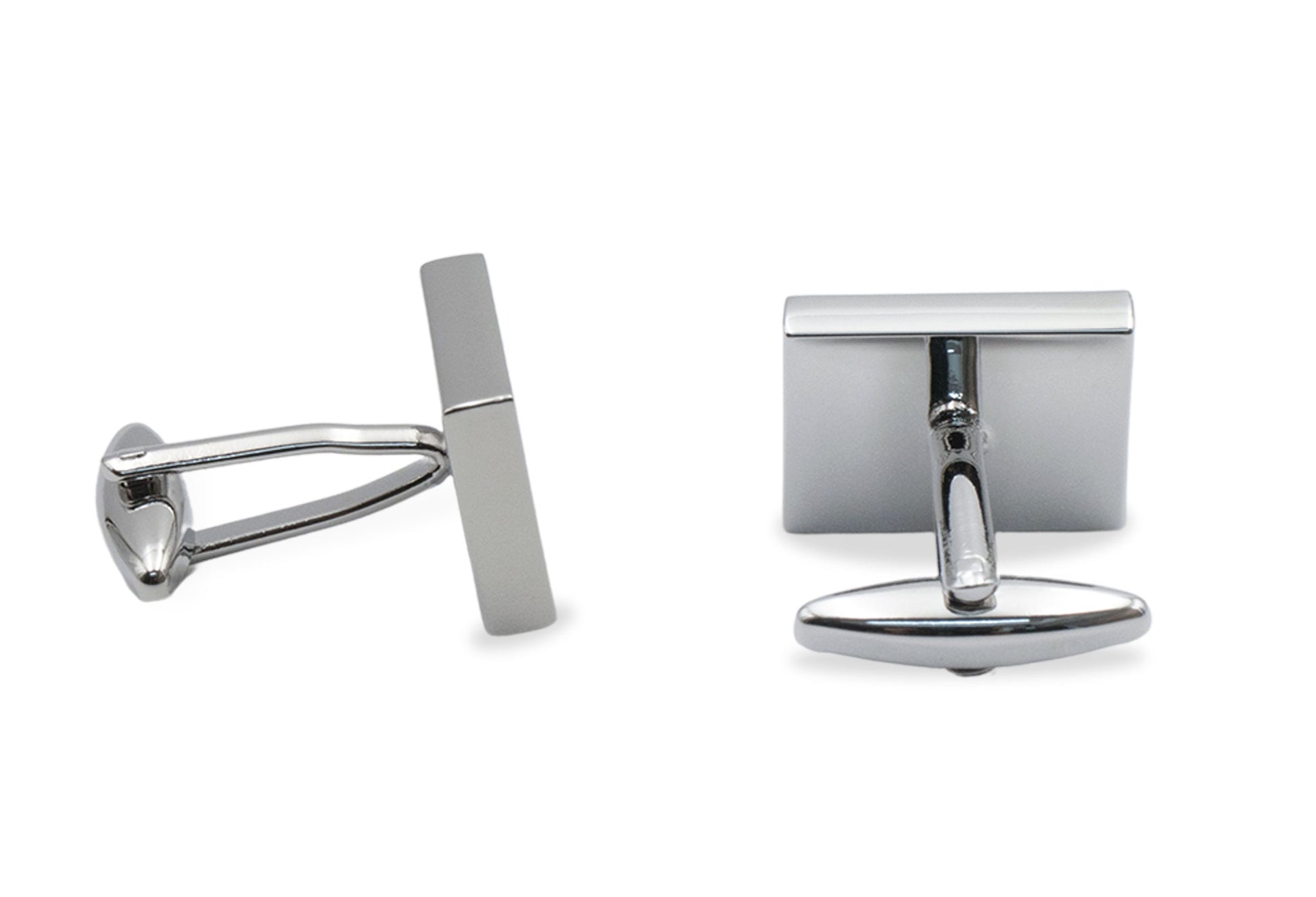Aragua Chrome Rectangle Cufflinks