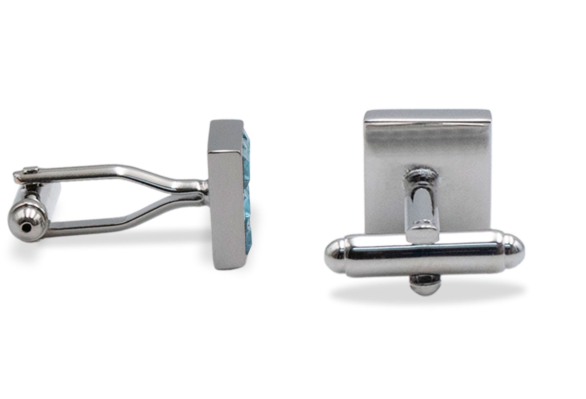 Isla Turqoise Diamonte Cufflink