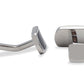Barinas Chrome Black Cufflink