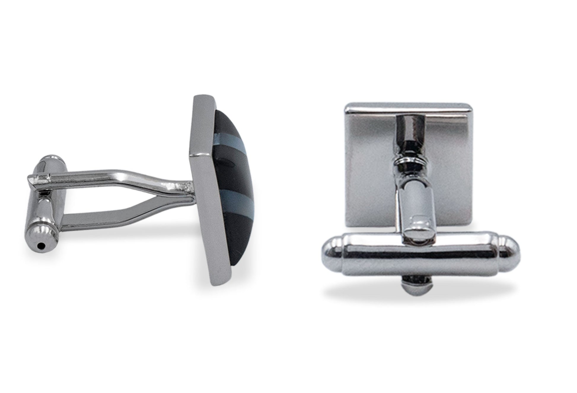 Aragua Chrome Diagonal Cufflink