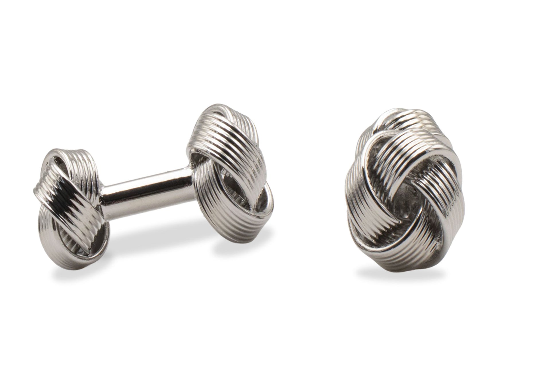Ojeda Double Side Chrome Knot Cufflinks