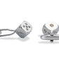 Dados Diamonte Chrome Cufflinks
